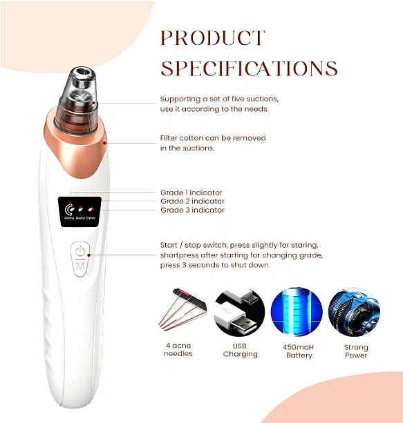 Blackhead Remover for deep pore cleansing 5 in 1