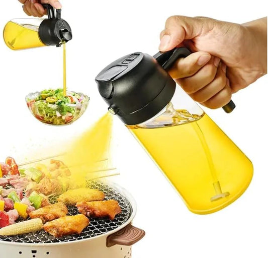 2-in-1 Glass Oil Sprayer and Dispenser