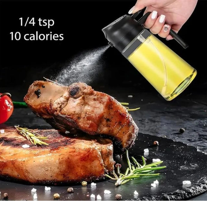 2-in-1 Glass Oil Sprayer and Dispenser