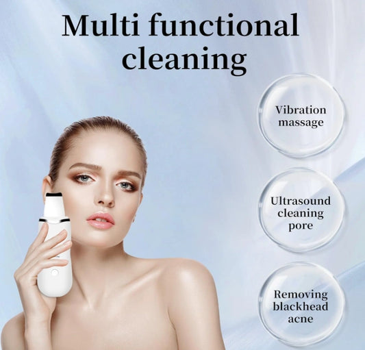 3-in-1 Ultrasonic Facial Scrubber & Blackhead Remover