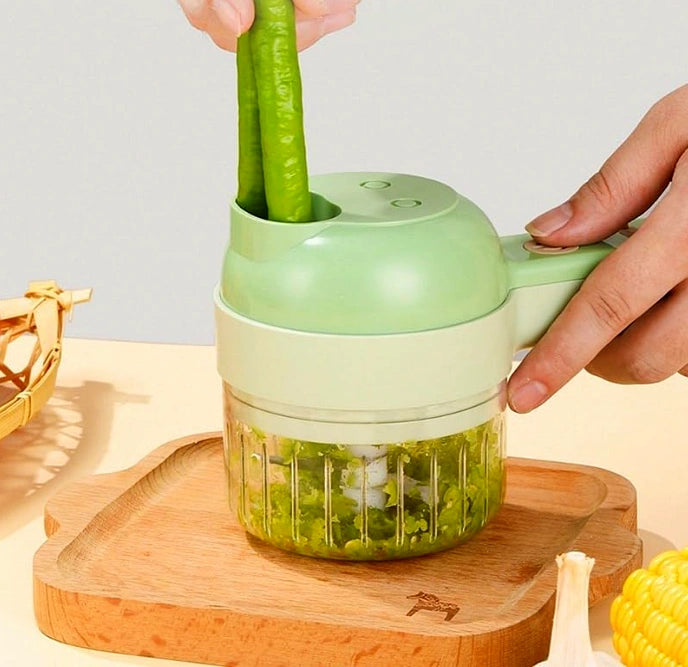 QuickPrep 4-in-1 Rechargeable Food Chopper