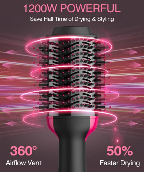 3-IN-1 Hot Air Brush & Straightener