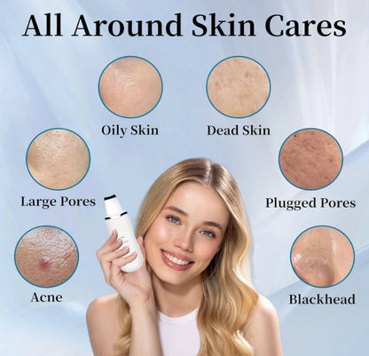 3-in-1 Ultrasonic Facial Scrubber & Blackhead Remover