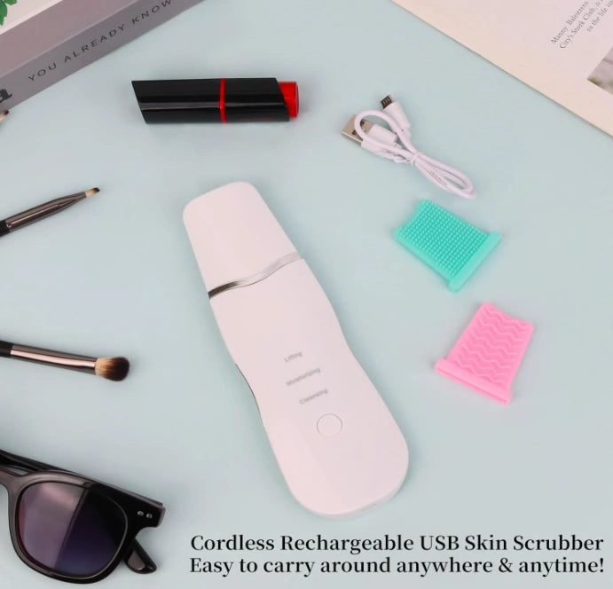 3-in-1 Ultrasonic Facial Scrubber & Blackhead Remover