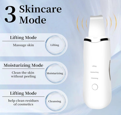3-in-1 Ultrasonic Facial Scrubber & Blackhead Remover